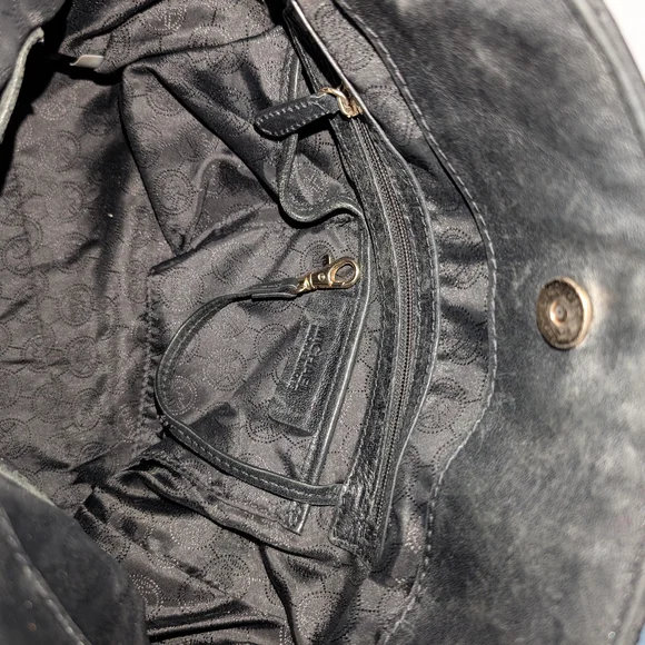 Michael Kors Black and Gold Studded Hamilton North South Tote